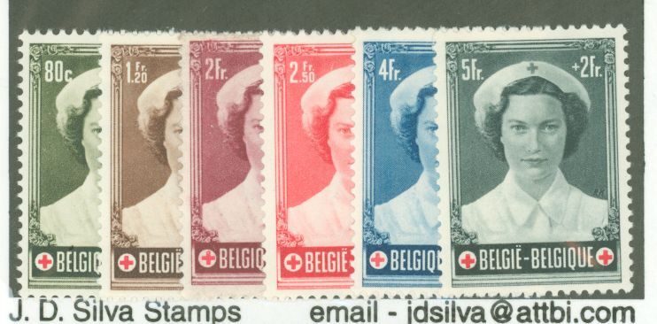 Belgium - 1952 Writers - Set of 6 Semi-Postal Stamps #B515-20