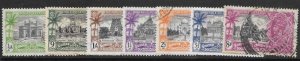 INDIA SG240w/6w 1935 SILVER JUBILEE WMK TO L SET USED*