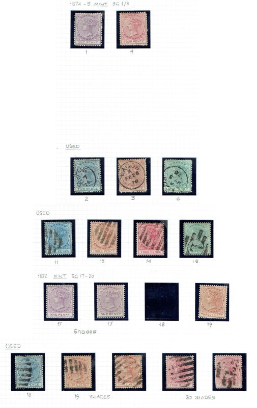LAGOS 1874-1893 Mint and used collection with - 42793