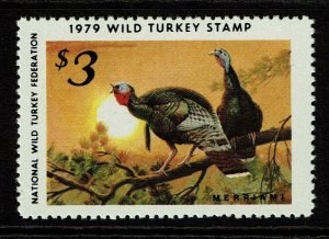 1979 Wild Turkey Stamp, National Wild Turkey Federation - S14023