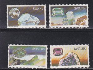 South West Africa # 433-436, Minerals, Precious Stones, Mint NH, 1/2 Cat
