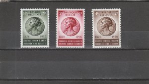 Belgium  Scott#  B589-B591  MNH  (1956 Queen Elisabeth, 80th Birthday)