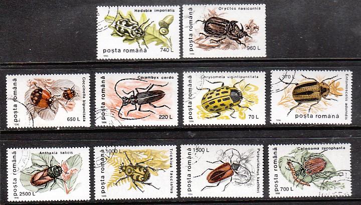 Romania Insects 4082-4091 CTO  VF