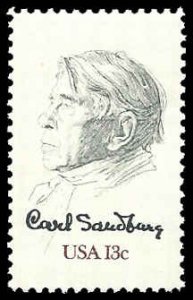 PCBstamps   US #1731 13c Carl Sandburg, Poet, 1978, MNH, (10)