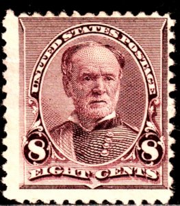 #225 US 8 CENT LILAC SHERMAN-MINT-N/G-FINE-V/F