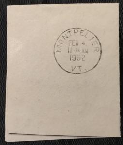 US #U533b Used Full Corner Square George Washington SCV $.85 L3