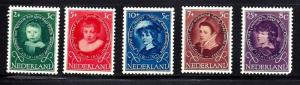 Netherlands Semipostal Scott #B286-290 MLH