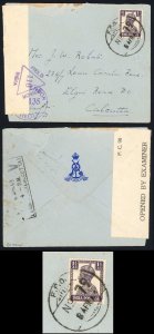India 1943 Censored Field Post Office Cover