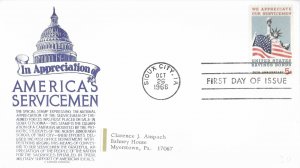 1966 FDC, #1320, 5c America's Servicemen / Savings Bonds, Anderson