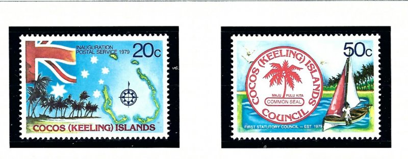 Cocos Is 32-33 MNH 1979 set     (KA)