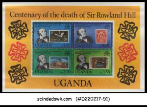 UGANDA - 1979 Death Centenary of SIR Rowland Hill - Miniature sheet MINT NH