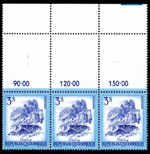 Austria Scott # 963, mint nh, strip of 3