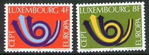 Luxembourg Scott 523-524 MNH** 1973 Europa set 