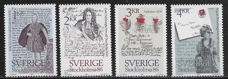 Sweden Scott #'s 1502 - 1505 MNH