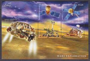 2014 St Kitts 1372-1375KL Satellite in orbit of Mars 11,00 €