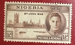 1946 Nigeria Scott 71 mint CV$0.35 Lot 880 Peace issue