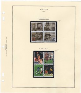 2000 Scott #68 Album Page 13 3396a:3402a Distinguished Soldiers (8) Stamps - MNH