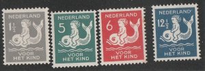 NETHERLANDS #B37-40 MINT HINGED COMPLETE