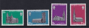 Guernsey  #60-63   MNH  1971   Christmas  Churches