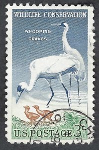 United States #1098 3¢ Whooping Crane (1957). Used