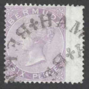 Bermuda Sc# 5 Used (a) 1874 6p Queen Victoria