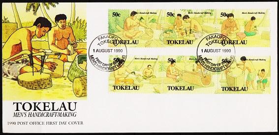 Tokelau. 1990 FDC. Handicrafts. Fine Used