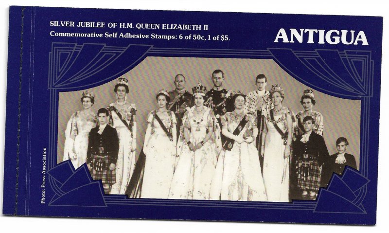 1977 Antigua 464 Queen Elizabeth Silver Jubilee unexploded booklet MNH