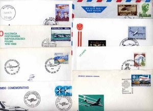 Worldwide; Airmail Covers; Set of 27