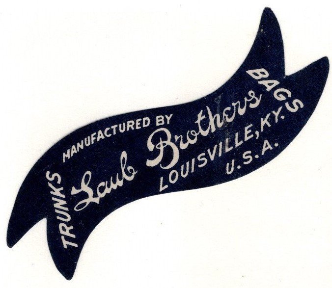 Vintage Die Cut Laub Brothers Manufacturing Company Louisville Ky. Label MNH