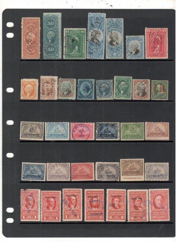 US REVENUE STAMP COLLECTION