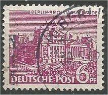 BERLIN, 1949, used 6pf  Schoeneberg Scott 9N45