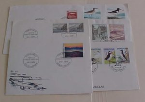 FAROE ISLANDS 7 DIFF. FDC 1975-1978 CACHET UNADDRESSED