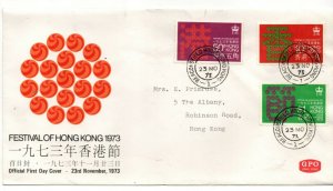 Hong Kong 1973 Festival FDC Beaconsfield House PMK WS27043