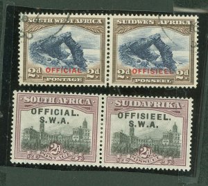 South West Africa #O11/O12 Unused Multiple