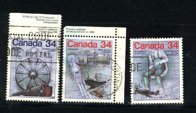 Can #1099-1101  used VF 1986 PD