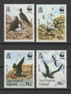 ASCENSION 1990 WWF SG 517/20 MNH