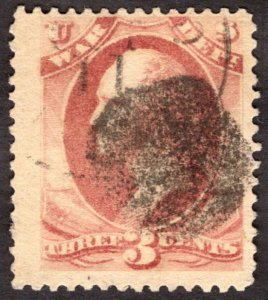 1879, US 3c, George Washington, Used, Sc O116