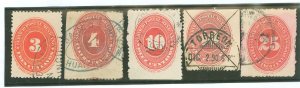 Mexico #184/185/187/189 Used Single