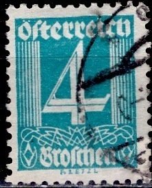 Austria; 1927: Sc. # 306: Used Single Stamp