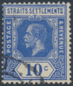 Straits Settlements    SC# 159   Used    wmk crown CA  see details & scans