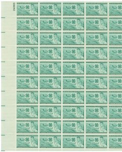 #1005 – 1952 3¢ 4-H Club – MNH VF OG Sheet