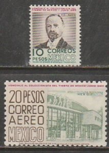 MEXICO 909,C249, MEX-ELMHURST PHIL SOC CON. TO MEX ST COLLECTOR. MINT NH VF