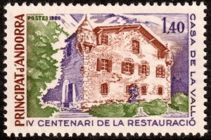 Andorra (French) #283  MNH - De La Vall House (1980)