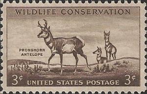 # 1078 MINT NEVER HINGED PRONG HORN ANTELOPE