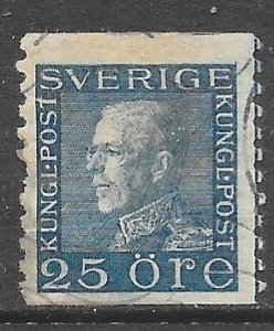 Sweden 175: 25o Gustaf V, used, F-VF