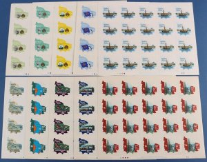 NORFOLK ISLAND 1974 -78 Sheets MNH **. SG cat £120+. (10 sheets).