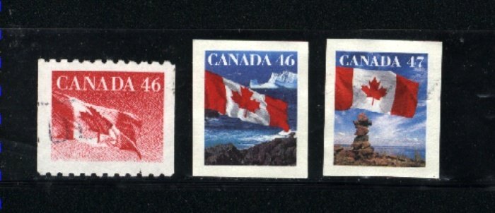 Canada #1695, 1698,1700    -3  used VF   PD