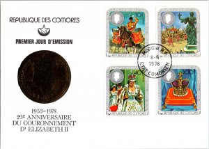 Comoro Islands, Worldwide First Day Cover, Royalty