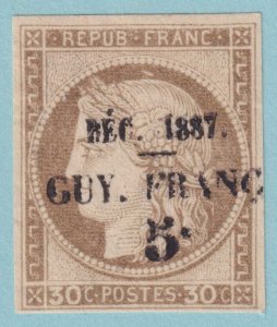 FRENCH GUIANA 8  MINT NO GUM AS ISSUED - NO FAULTS VERY FINE! - JPN