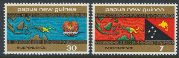 Papua New Guinea SG 294-295  SC# 423-424 MNH  Independence  see scan 